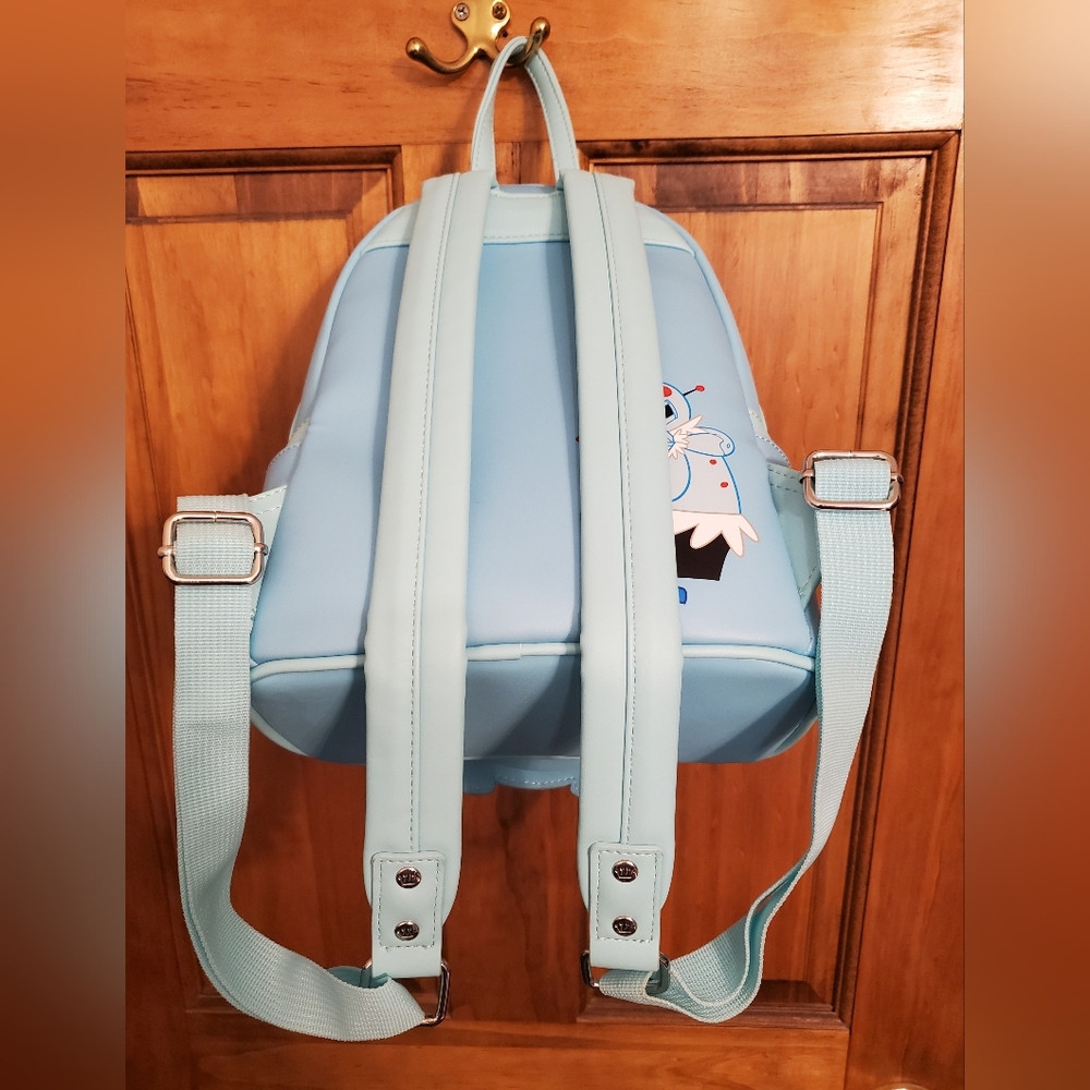 Jetsons Loungefly Sky Blue Mini Backpack UEC - Picture 8 of 17